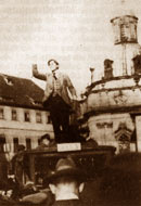 Ausrufung der Räterepublik in Würzburg