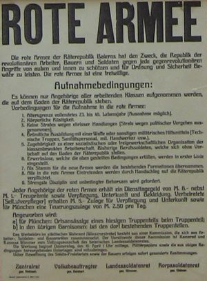 Plakat Rote Armee April 1919